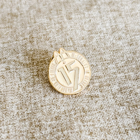 McDonald's Canada Pin - Gold M Logo 15 Years in Quebec - Vintage from 1987