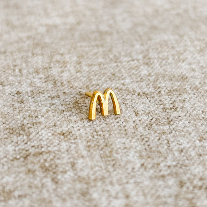 McDonald's Pin - Tiny Gold M Logo - Vintage from the 1980s