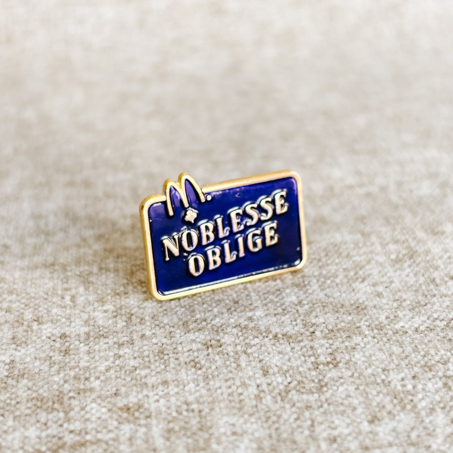 McDonald's Canada Pin - Noblesse Oblige Convention Swag - Vintage from the 1980s