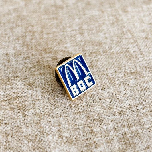 McDonald's Pin - Basic Operations Course Blue - Vintage 1980s