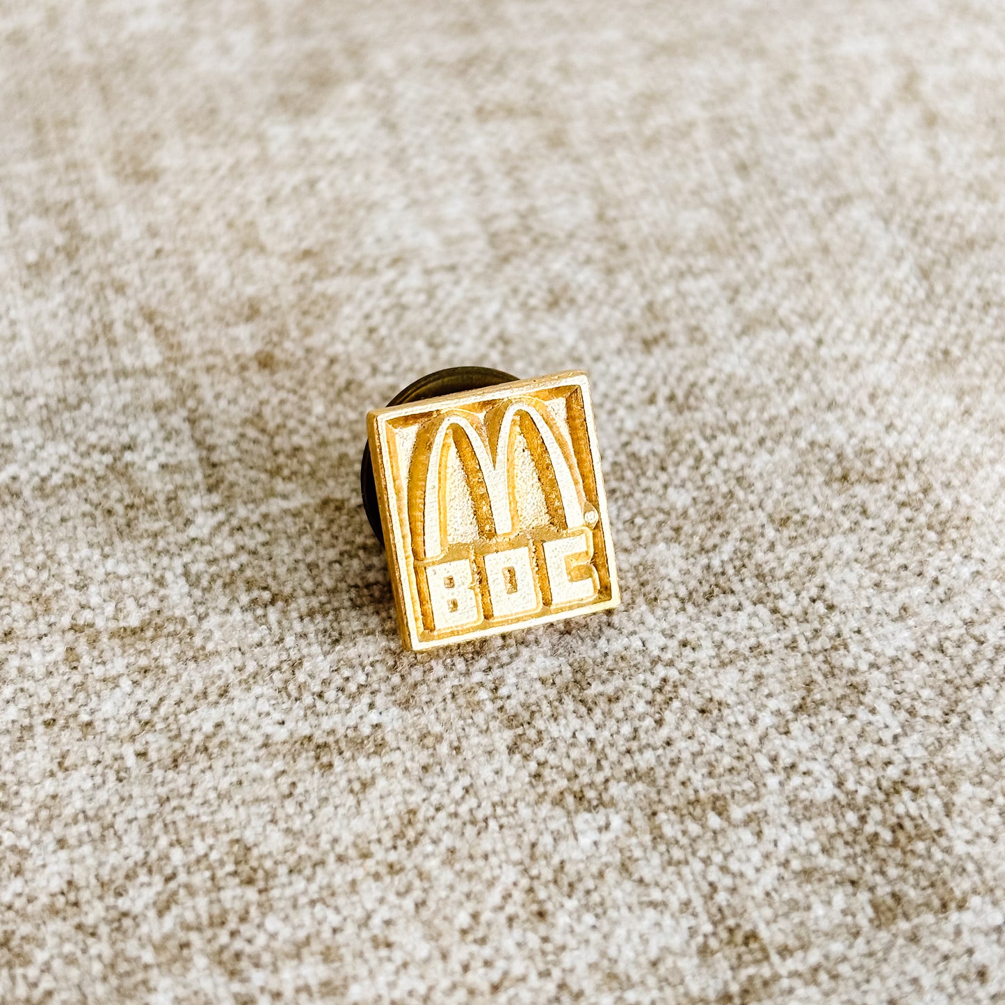 McDonald's Pin - Basic Operations Course Gold - Vintage 1980s
