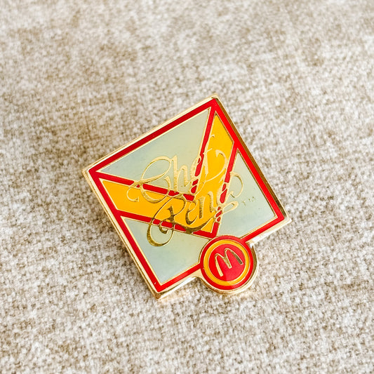 McDonald's Pin - Celebrating Chef René Arend Promo - Vintage 1980s