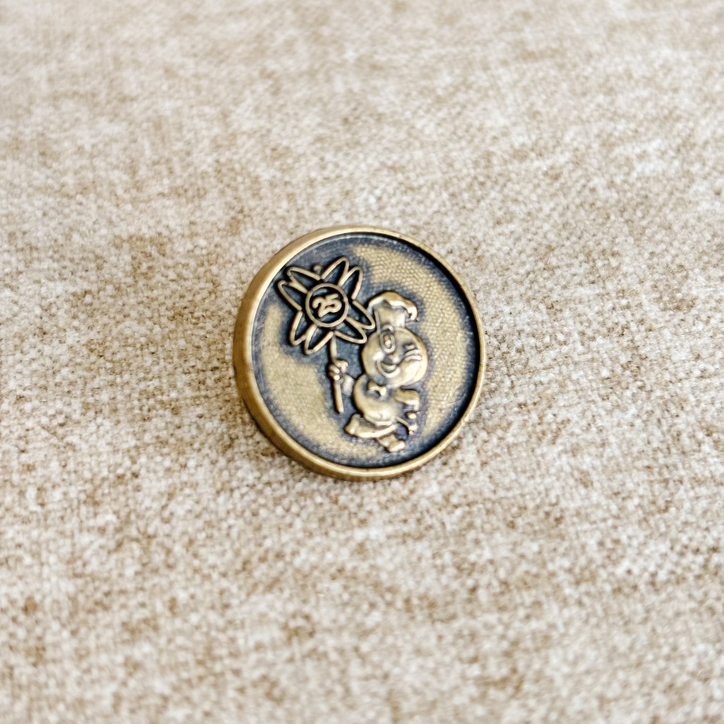 McDonald's Pin - McDonald's 25 Years Speedee Logo - Vintage 1980s