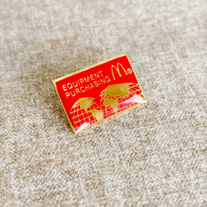 McDonald's Pin - Equipment Purchasing Department - Vintage 1980s