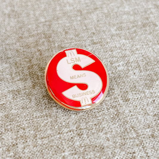 McDonald's Pin - Local Store Marketing Department Red - Vintage 1980s