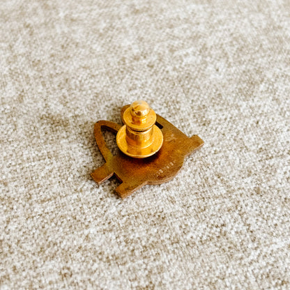 McDonald's International Pin - Gold Logo and Globe - Vintage from the 1980s