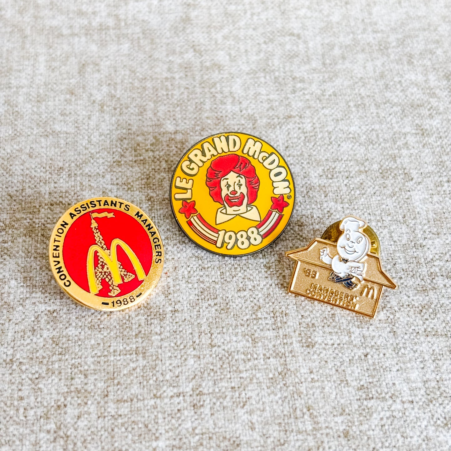 McDonald's Canada Pin - 1988 Pin Set (3 pieces)