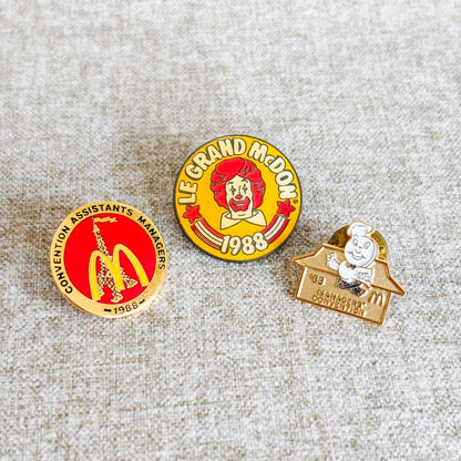 McDonald's Canada Pin - 1988 Pin Set (3 pieces)