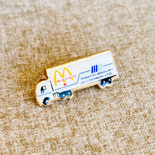 McDonald's Vendor Pin - Martin Brower of Canada Truck - Vintage 1980s