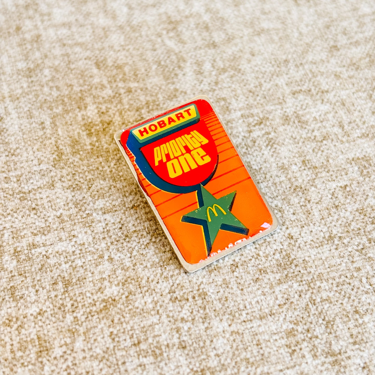 McDonald's Vendor Pin - Hobart Priority One Logo - Vintage 1980s