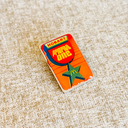 McDonald's Vendor Pin - Hobart Priority One Logo - Vintage 1980s