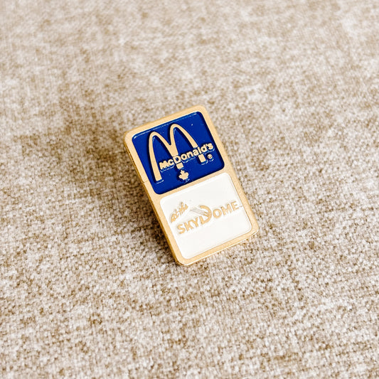 McDonald's Canada Pin - Blue Jays Toronto Skydome - Vintage from the 1980s - Style A