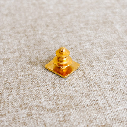 McDonald's Employee Pin - Blue Logo with Yellow Q - Vintage 1980s