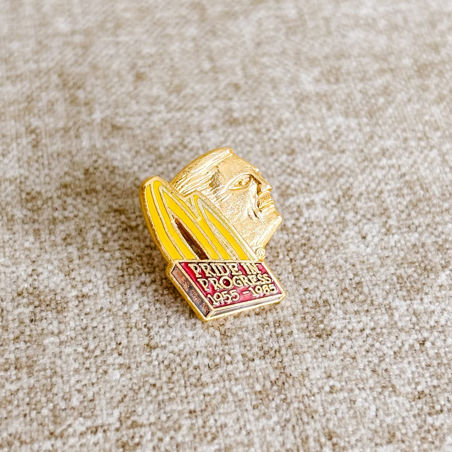 McDonald's Pin - 30th Birthday Ray Kroc Pride in Progress - Vintage from 1985