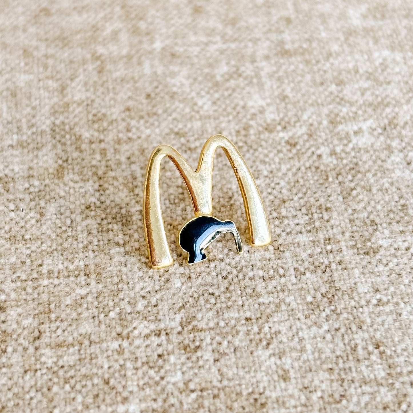 McDonald's New Zealand Pin - Gold M with Kiwi Bird - Vintage from the 1980s