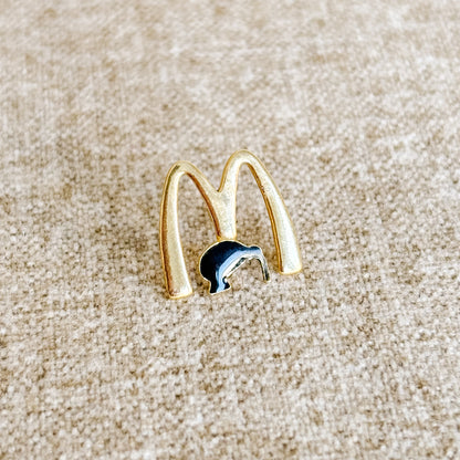 McDonald's New Zealand Pin - Gold M with Kiwi Bird - Vintage from the 1980s