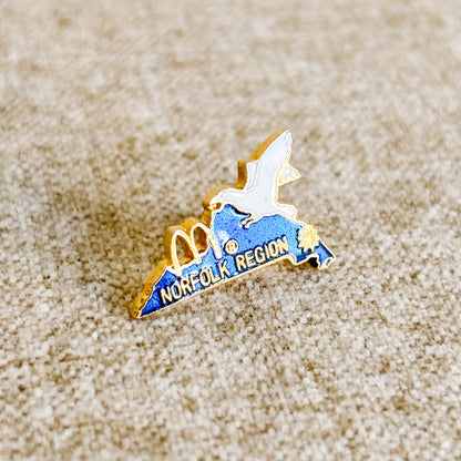 McDonald's USA Pin - Norfolk Virginia Region Pin - Vintage from the 1980s