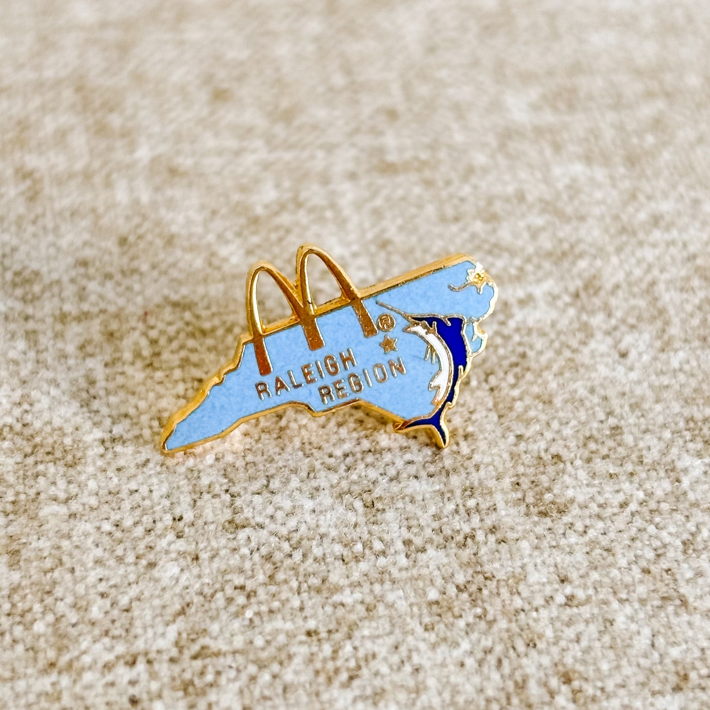 McDonald's USA Pin - Raleigh North Carolina Region Pin - Vintage from the 1980s