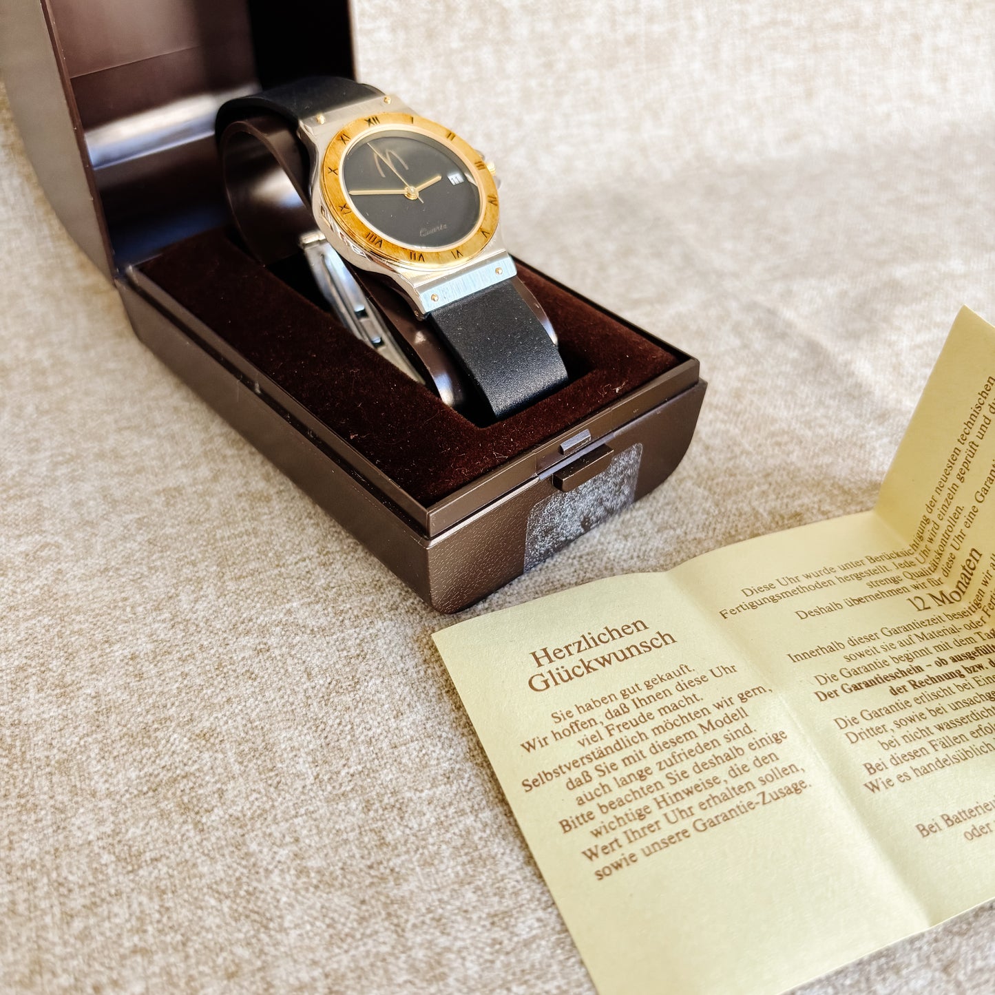 McDonald's Black and Gold Wrist Watch with McDonald's Logo - Large