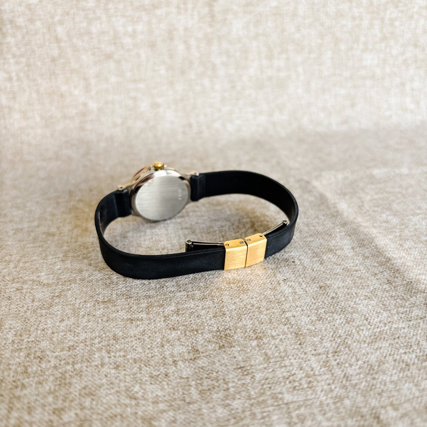 McDonald's Black and Gold Wrist Watch with McDonald's Logo - Medium
