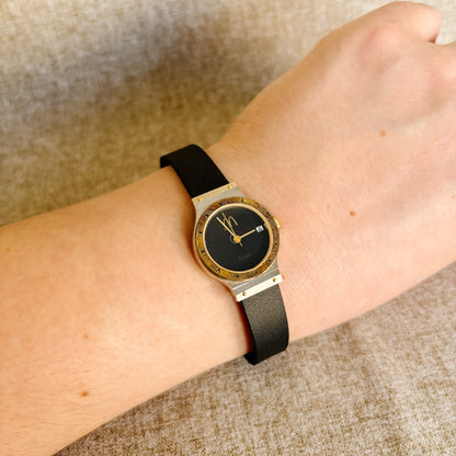 McDonald's Black and Gold Wrist Watch with McDonald's Logo - Small