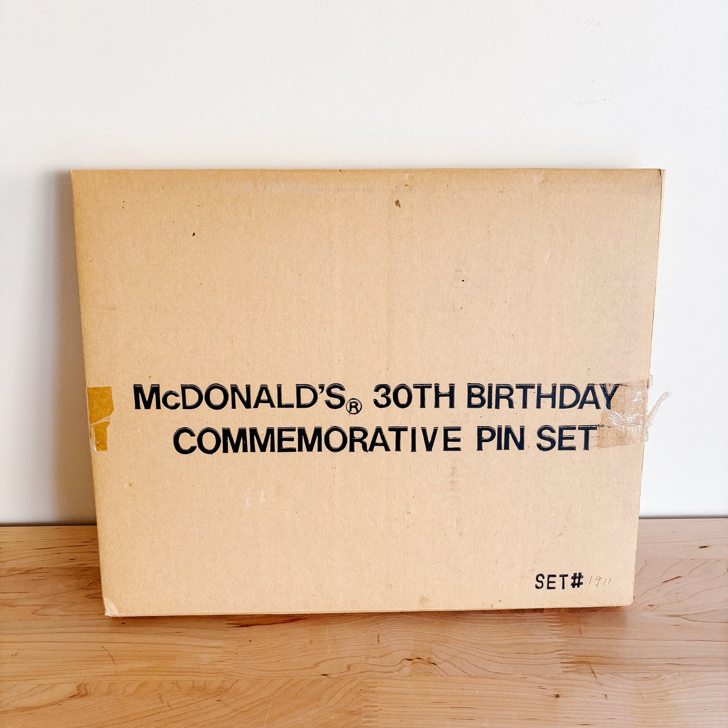 McDonald's 30th Birthday Commemorative Pin Set - Numbered Edition of 2000 - Vintage from 1985