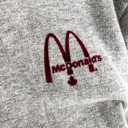 McDonald's Quebec Grey and Maroon Hoodie Sweater from Shawinigan - Vintage from the 1980s