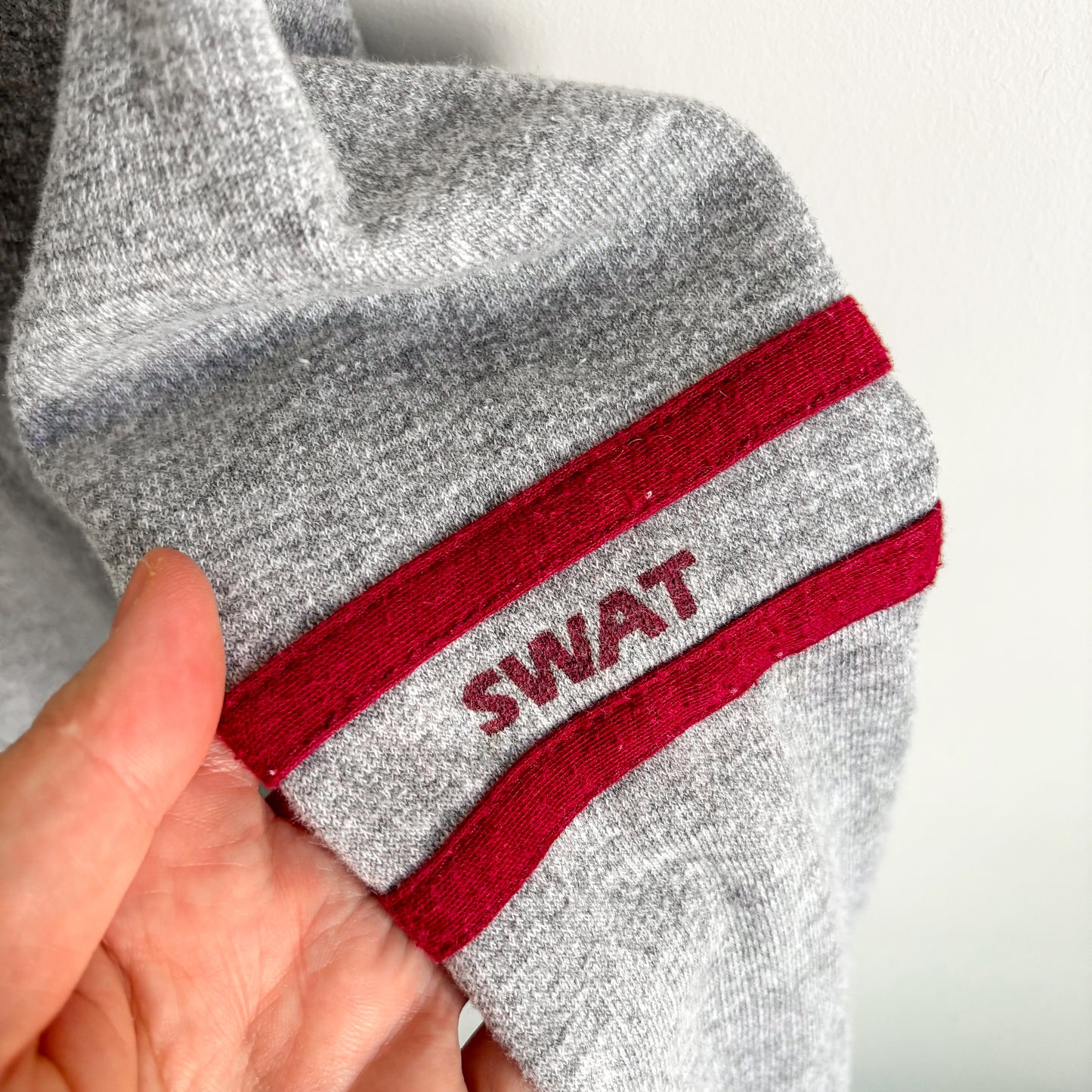 McDonald's Quebec Grey and Maroon Hoodie Sweater from Shawinigan - Vintage from the 1980s