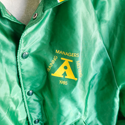 McDonald's Managers Training Meeting 1985 Green Jacket - Vintage from the 1980s
