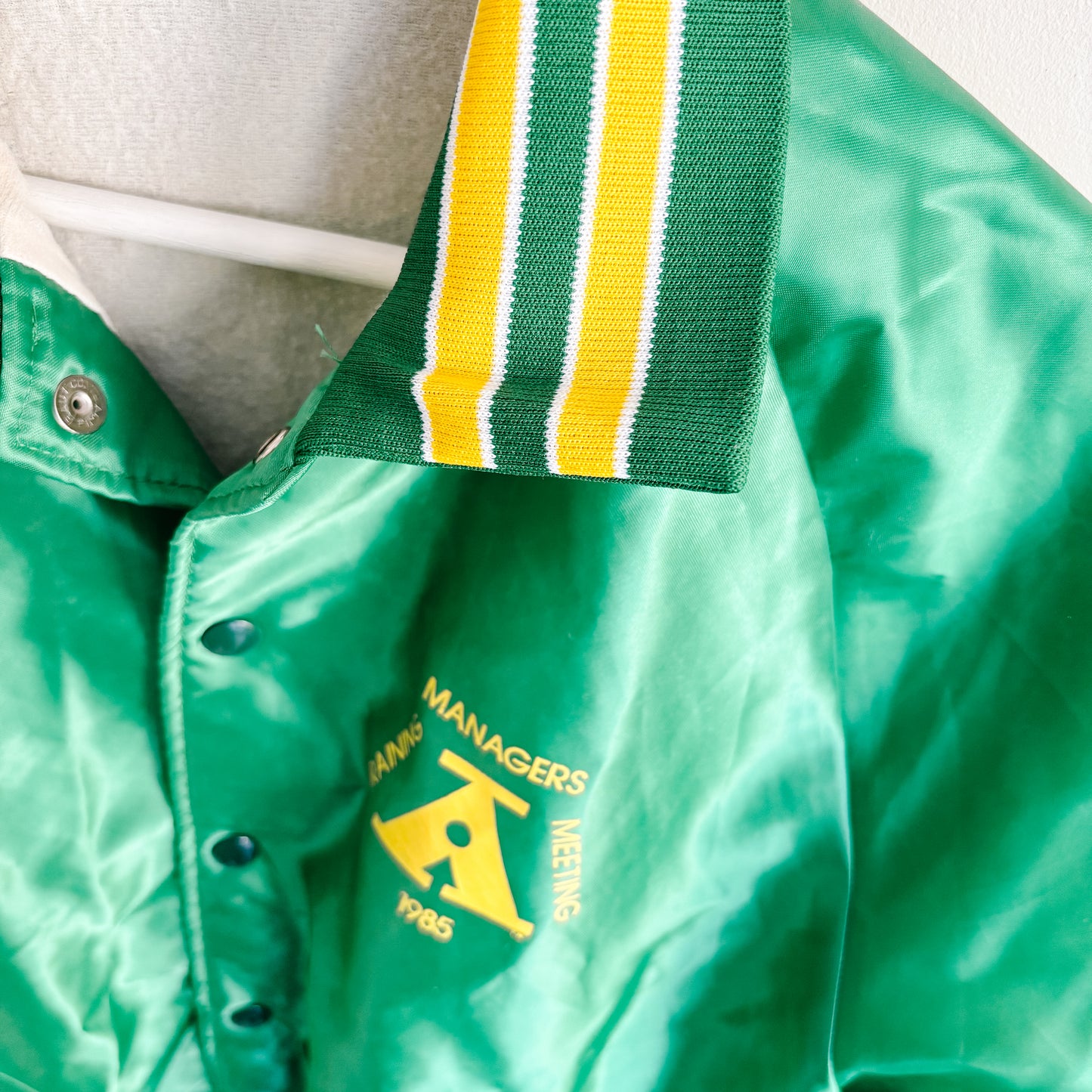 McDonald's Managers Training Meeting 1985 Green Jacket - Vintage from the 1980s