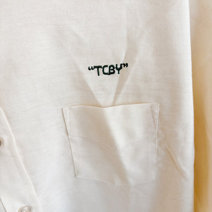 Vintage TCBY "The Country's Best Yogurt" Single-Stitch Button-Down Shirt - Vintage from the 1980s