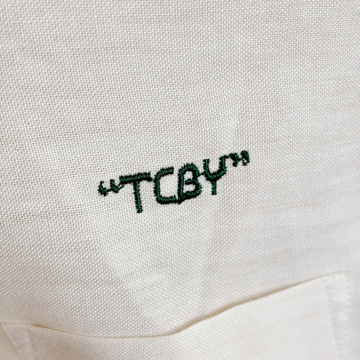 Vintage TCBY "The Country's Best Yogurt" Single-Stitch Button-Down Shirt - Vintage from the 1980s