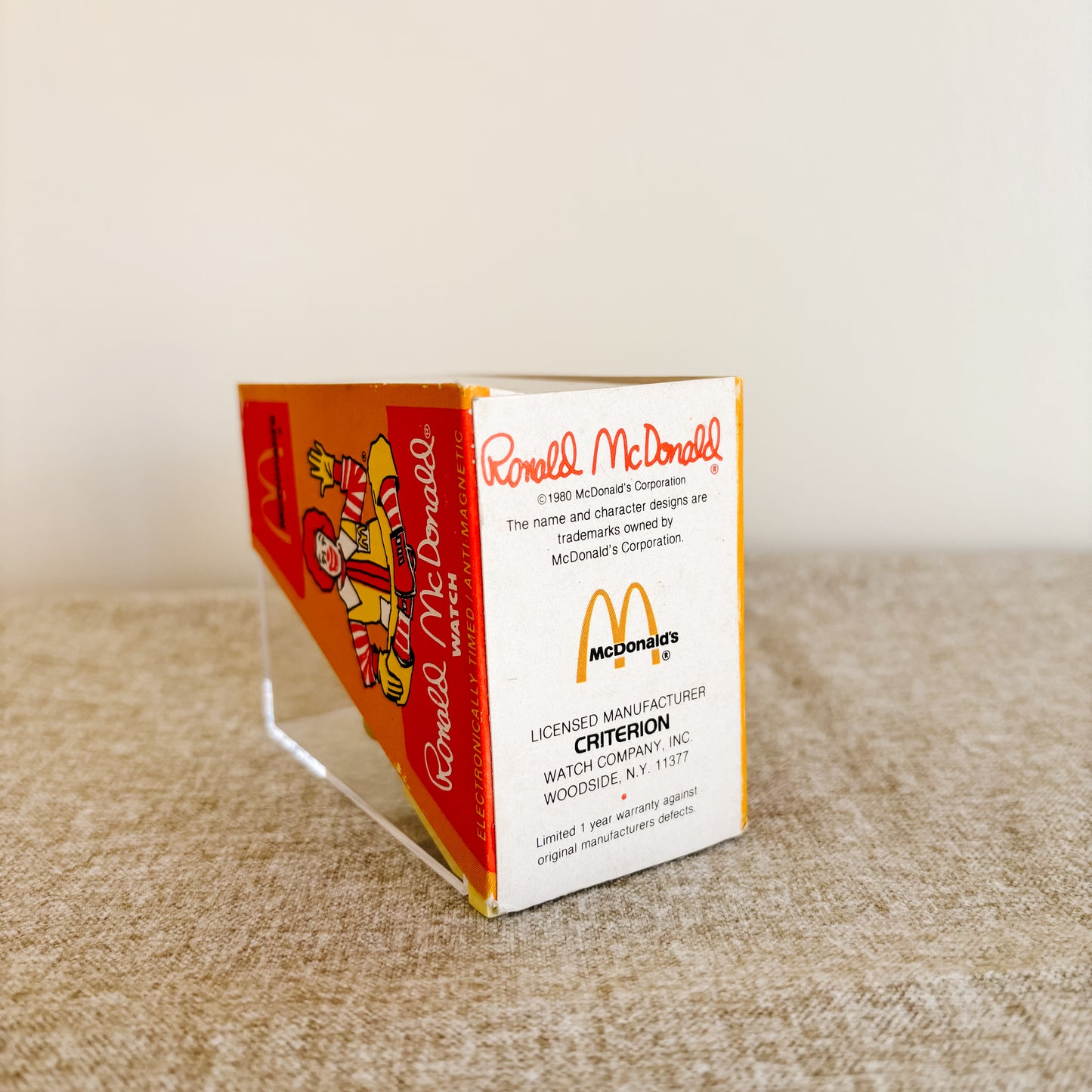 McDonald's Watch - Ronald McDonald Manual Winding Criterion Watch - With Packaging