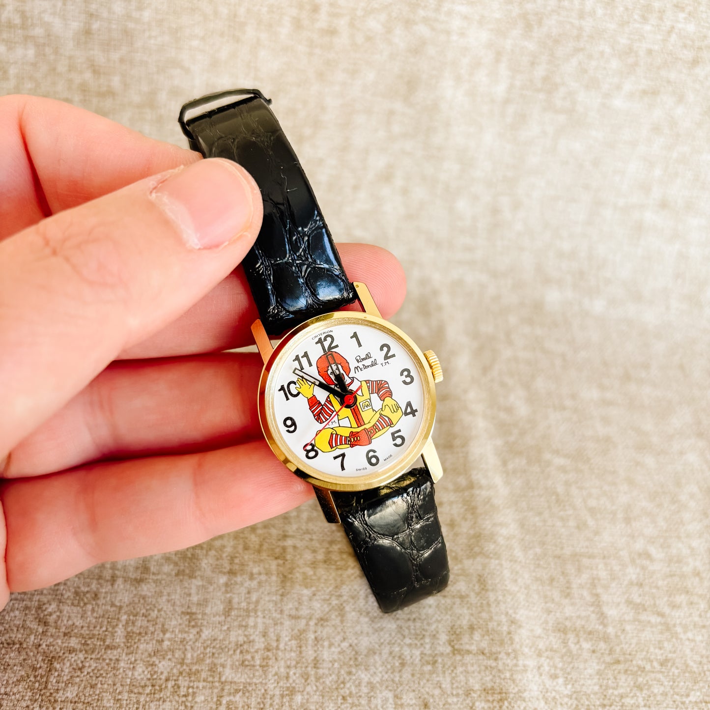 McDonald's Watch - Ronald McDonald Manual Winding Criterion Watch - Partial Packaging