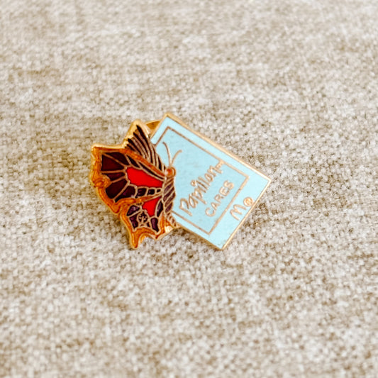 McDonald's Vendor Pin - Papillon Pins Cares - Vintage 1980s