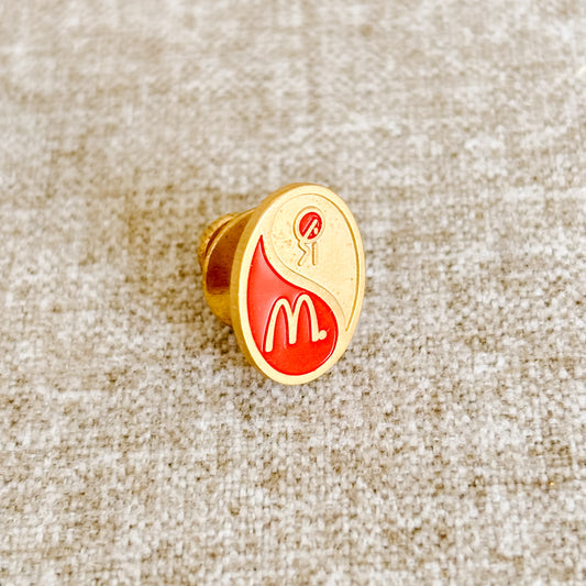 McDonald's Employee Pin - Yin and Yang Symbol - Vintage from the 1980s