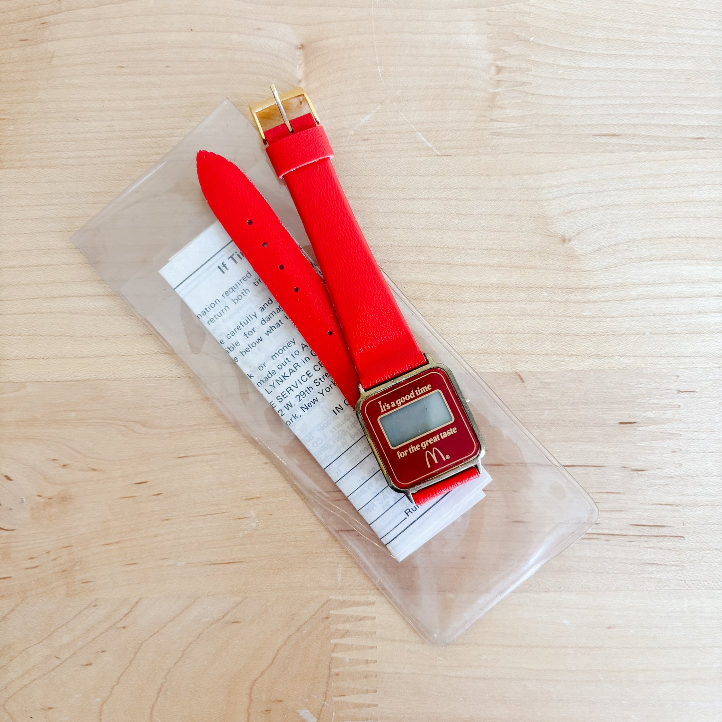 McDonald's Digital Watch - It's a Good Time for the Great Taste - Not Working