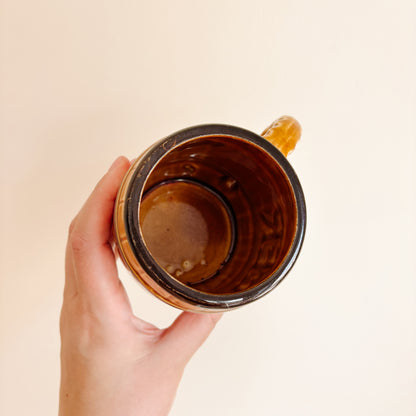 Vintage Beer Barrel Ceramic Mug - Made in Japan