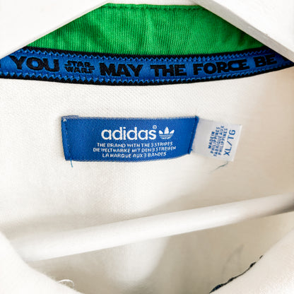 Star Wars x Adidas Dagobah Tennis Club Cream Polo Shirt - Size XL