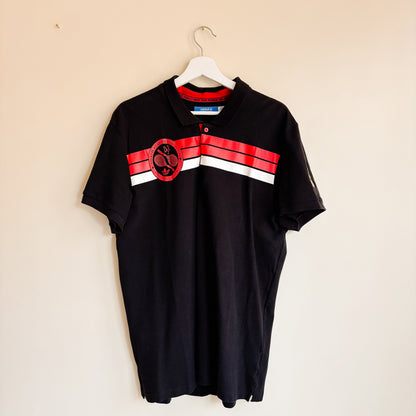 Star Wars x Adidas Death Star Tennis Club Black Polo Shirt - Size XL