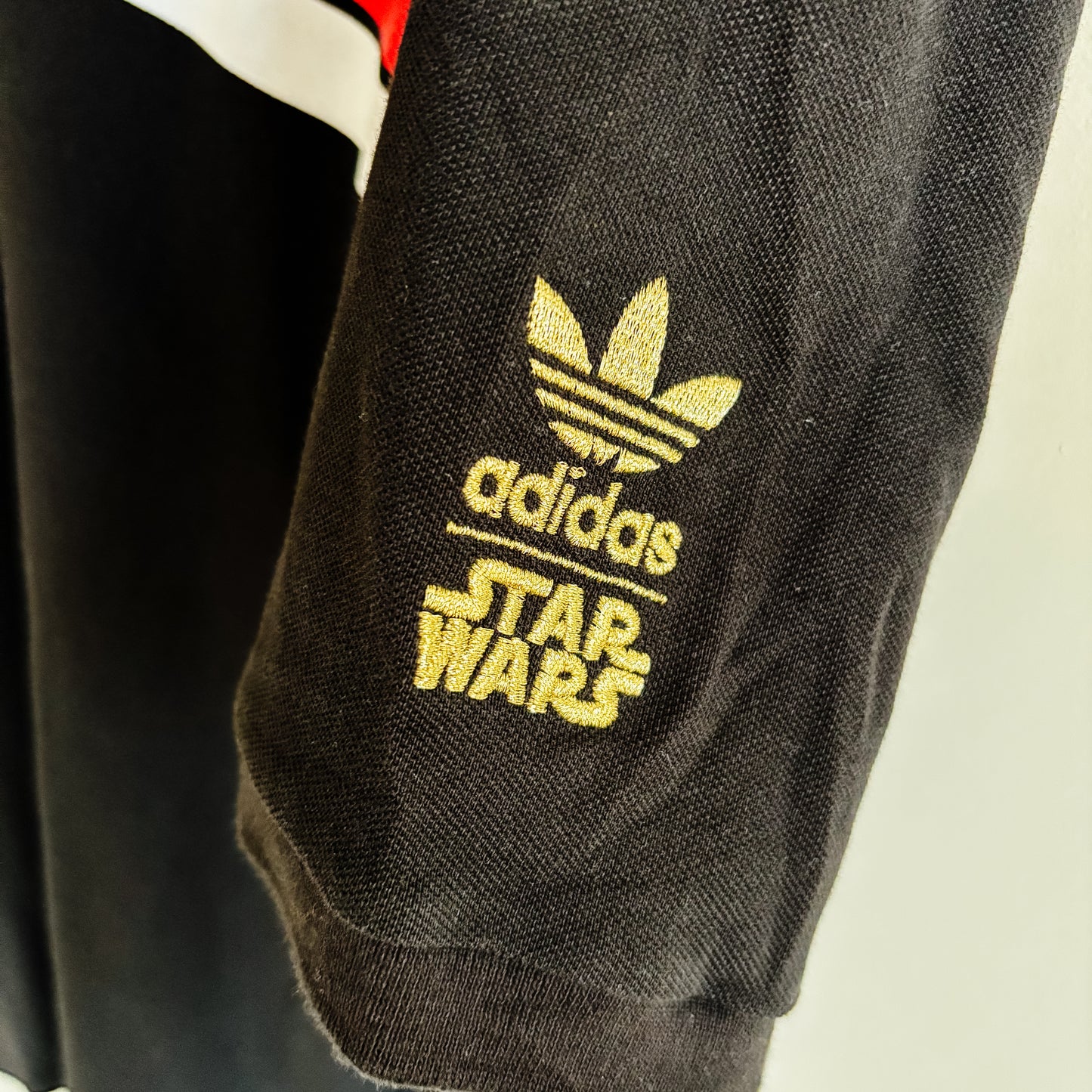 Star Wars x Adidas Death Star Tennis Club Black Polo Shirt - Size XL