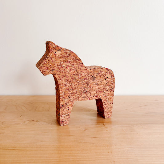IKEA VINTERFINT 6" Cork Swedish Dala Horse