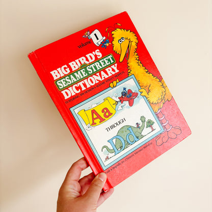 Vintage 1980s Big Bird's Sesame Street Dictionary Set (4 Volume Set)