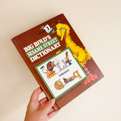 Vintage 1980s Big Bird's Sesame Street Dictionary Set (4 Volume Set)