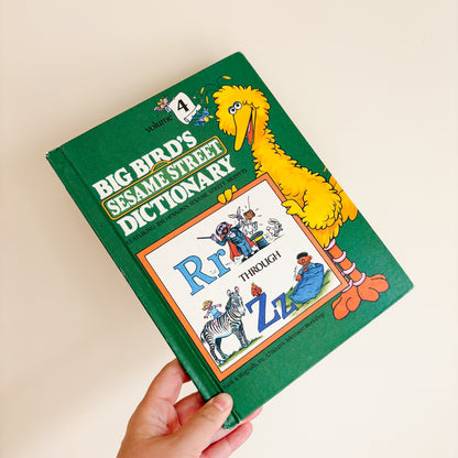 Vintage 1980s Big Bird's Sesame Street Dictionary Set (4 Volume Set)