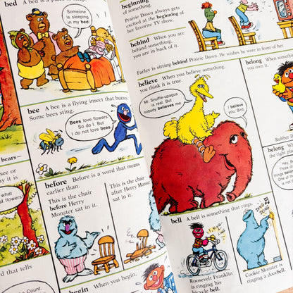 Vintage 1980s Big Bird's Sesame Street Dictionary Set (4 Volume Set)