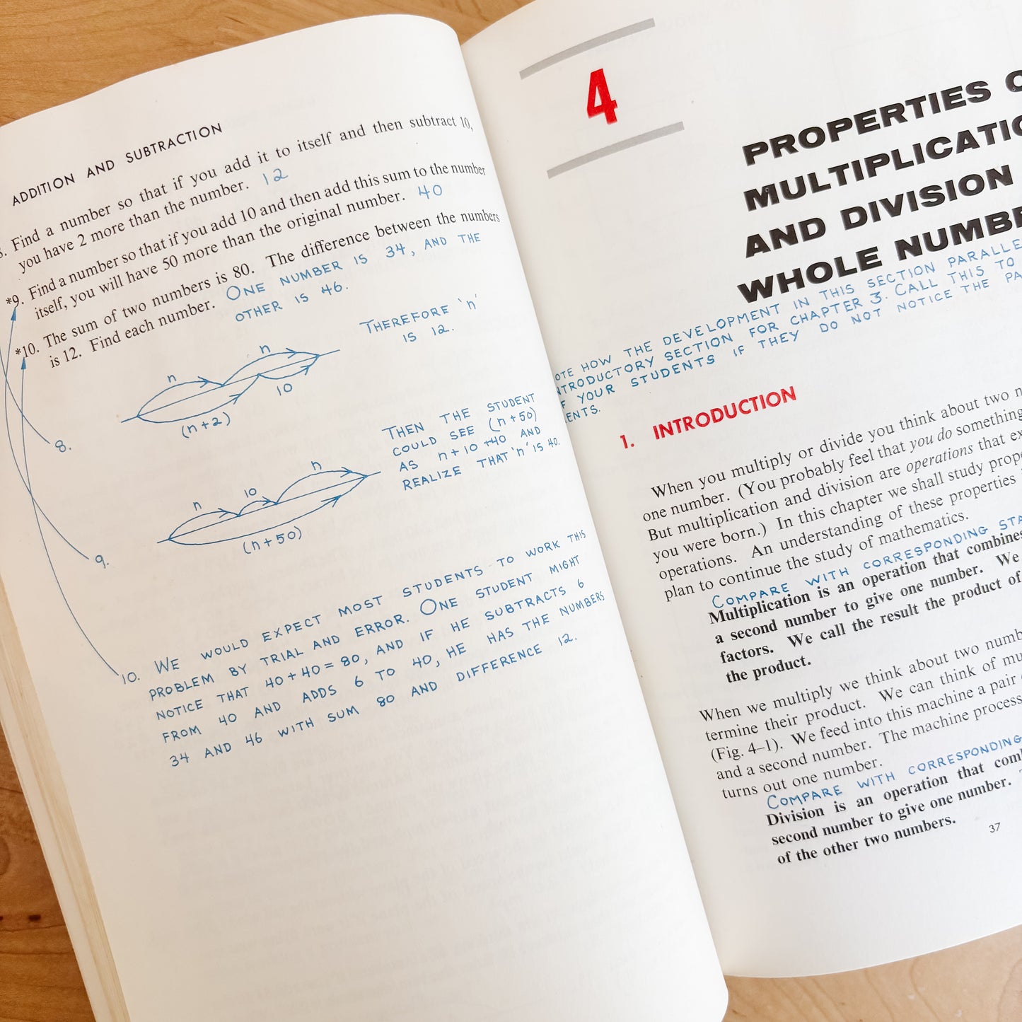 Vintage Book - Arithmetic Concepts and Skills Teachers' Edition - Addison-Wesley (1963)