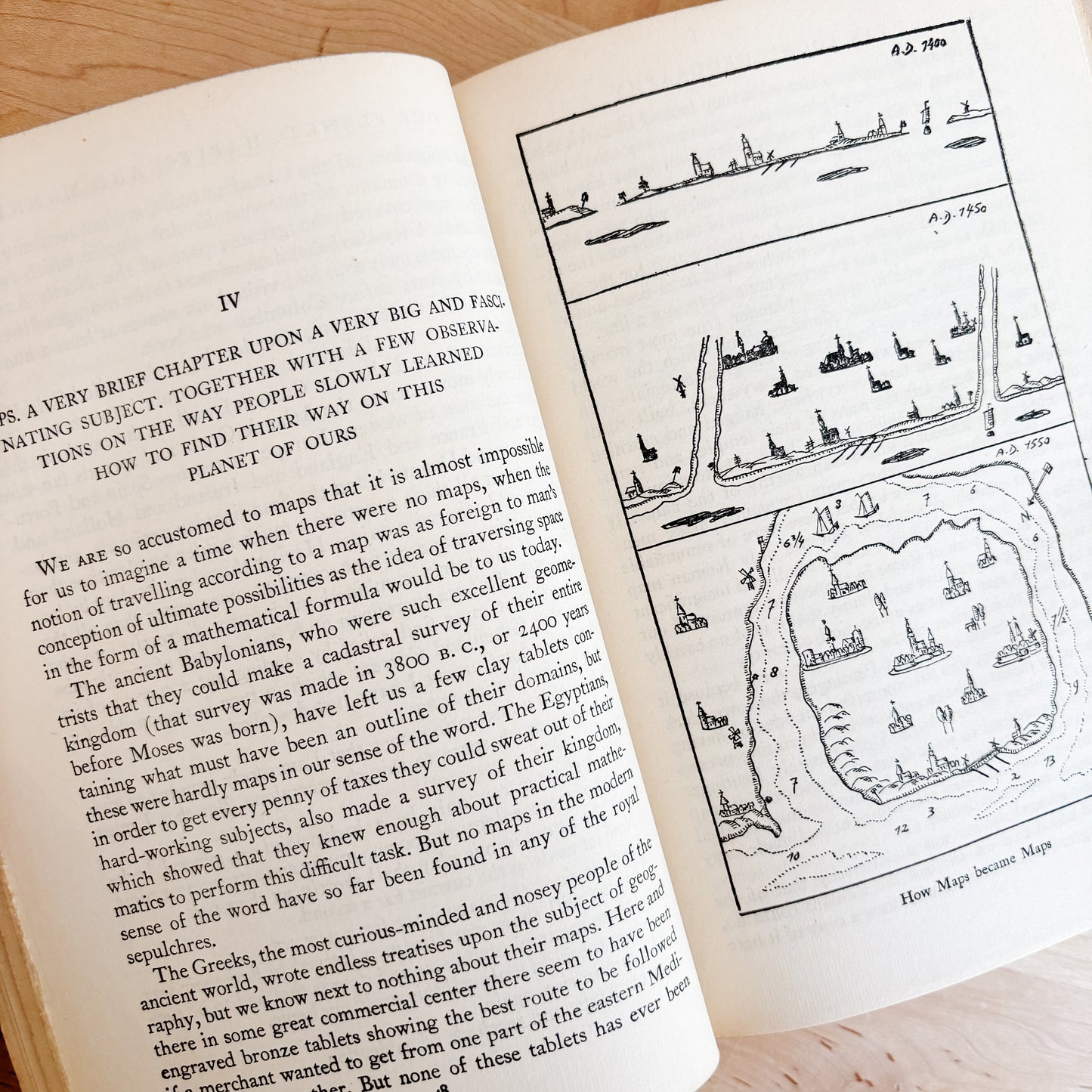 Vintage Book - Van Loon's Geography: The Story of the World (1940)