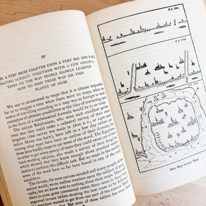 Vintage Book - Van Loon's Geography: The Story of the World (1940)