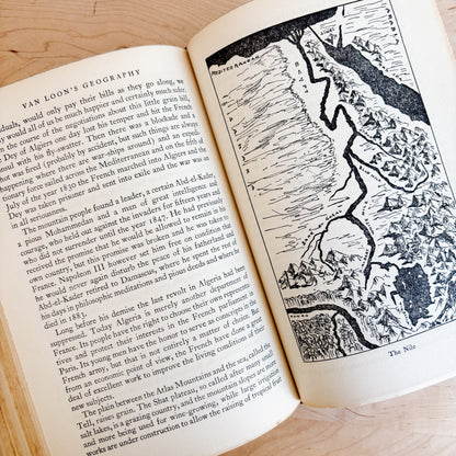 Vintage Book - Van Loon's Geography: The Story of the World (1940)